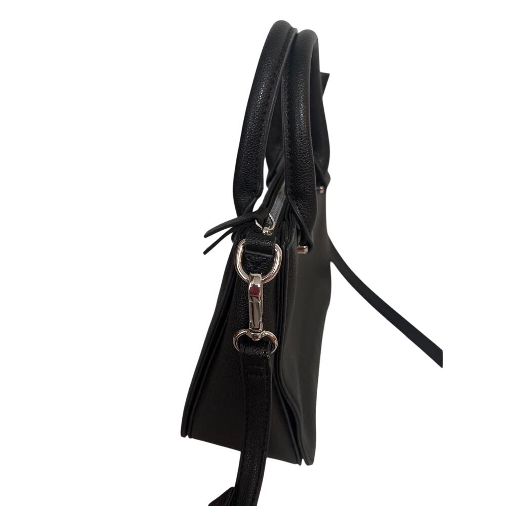 Womens Nine West Black Purse w/ Handles and Adjustable Strap - Picture 4 of 7